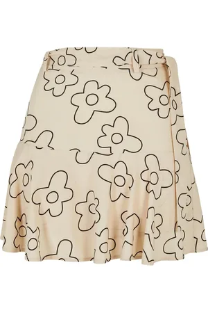 Urban classics Dames bloem mini skort