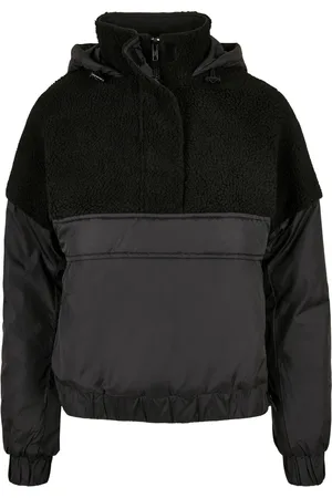 Urban classics Dames sherpa pull over jas