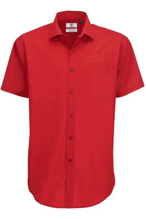B and C B&c heren slimme korte mouwen shirt / heren shirts