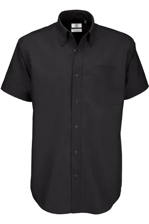 B and C B&c heren oxford korte mouwen shirt / heren shirts