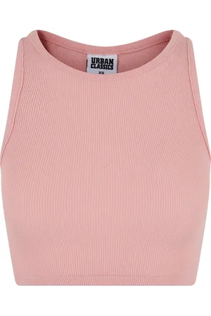 Urban classics Dames ribbed crop top