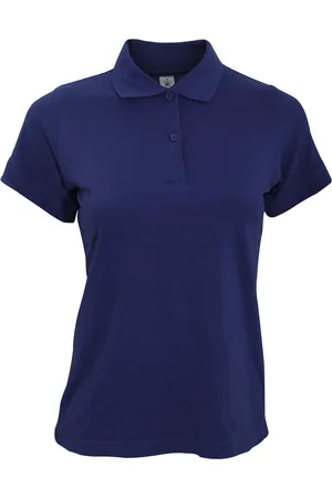 B and C B&c safran puur dames poloshirt met korte mouwen