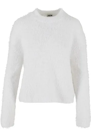 Urban classics Dames trui met imitatieveren