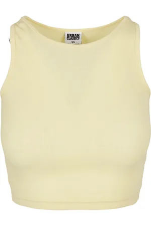 Urban classics Dames ribbed crop top