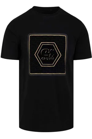 Cruyff T-shirt flock tee zwart