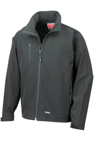 Result Heren 2 laagse basis softshell ademend windbestendig jasje