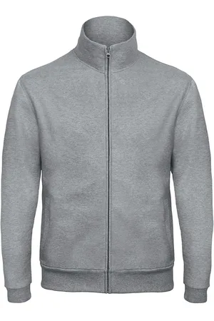 B and C Unisex adult id.206 50/50 full zip sweat jacket