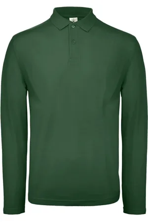 B and C Heren id.001 poloshirt met lange mouwen