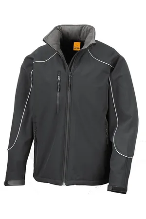Result Heren ice fell hooded softshell ademend waterdicht jasje (345 gsm)