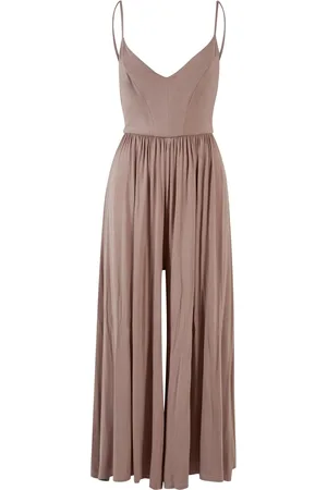 Urban classics Dames modal spaghettiband jumpsuit