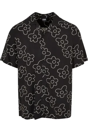 Urban classics Heren bloemen overal print resort overhemd