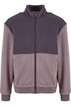 Urban classics Heren polar fleece jas met kleurblok