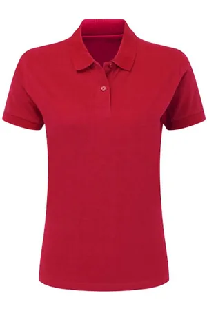 SG Dames poloshirt met korte mouwen van katoen