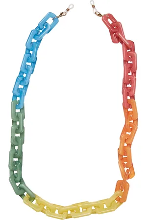 Urban classics Unisex zonnebril met kleurverloop voor volwassenen ketting
