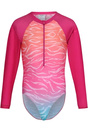 Regatta Kinder/kids ombre one piece zwempak met lange mouwen