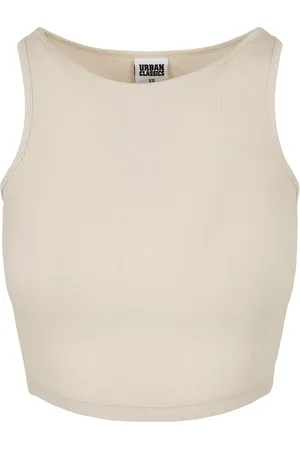 Urban classics Dames ribbed crop top