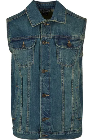 Urban classics Heren denim gilet