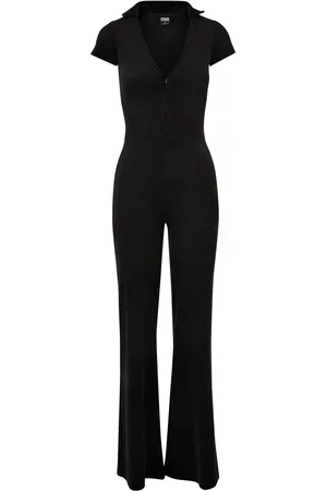 Urban classics Dames fluwelen jumpsuit