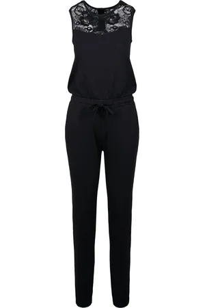 Urban classics Jumpsuit dames met blok kanten detail