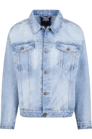Urban classics Heren zwaargewicht boxy denim jas