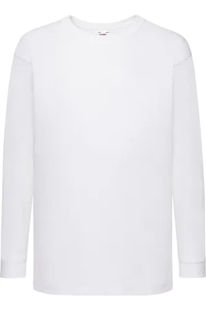 Fruit Of The Loom Kinder/kids valueweight t-shirt met lange mouwen
