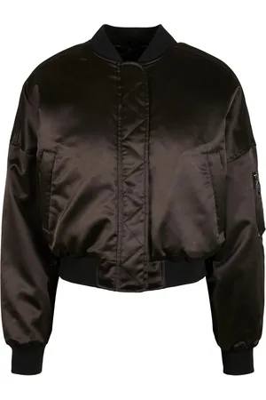Urban classics Dames satijnen oversized bomberjack