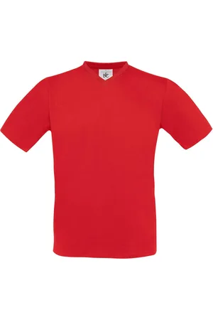 B and C Heren exact v hals t-shirt