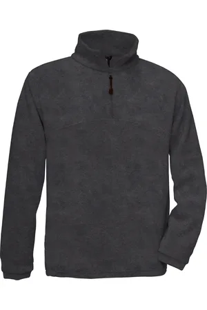 B and C Heren highlander+ quarter zip fleece top