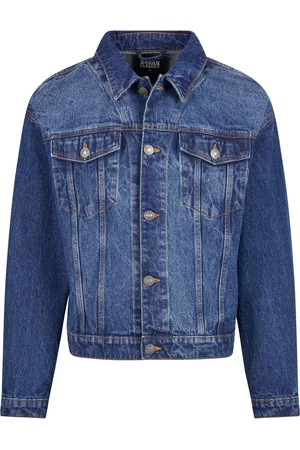 Urban classics Heren zwaargewicht boxy denim jas
