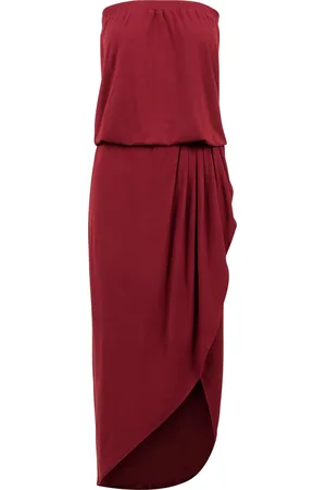 Urban classics Dames viscose bandeau jurk