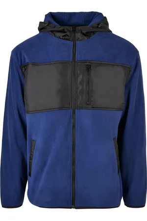 Urban classics Heren microfleece capuchonjas