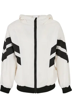 Urban classics Meisjes gerimpelde jas met batwing mouwen