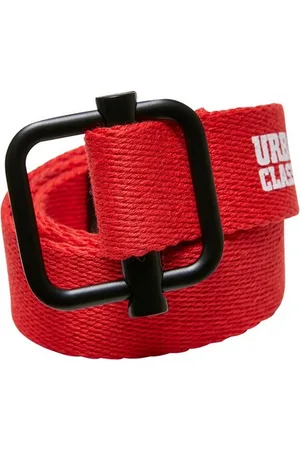Urban classics Canvas tailleriem met logo (set van 2)