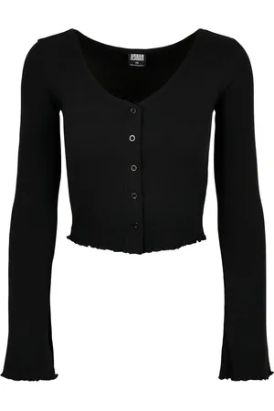 Urban classics Dames ribbed cropped vest