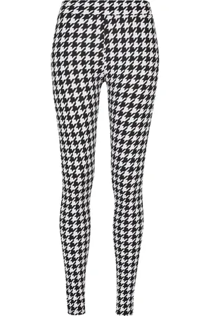 Urban classics Dames legging zacht houndstooth