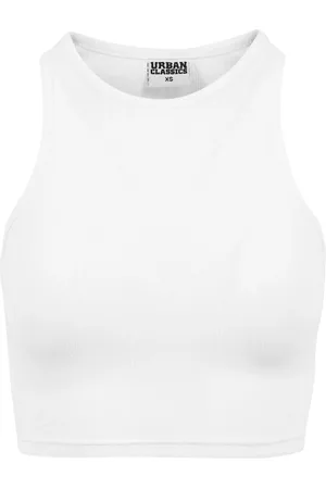 Urban classics Dames ribbed crop top