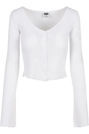 Urban classics Dames ribbed cropped vest
