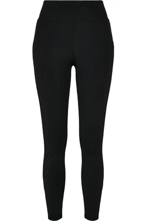 Urban classics Dames glimmende streep legging hoge taille