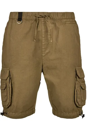 Urban classics Heren cargo shorts met dubbele zakken