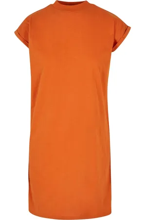 Urban classics Dames schildpad jurk met verlengde schouder