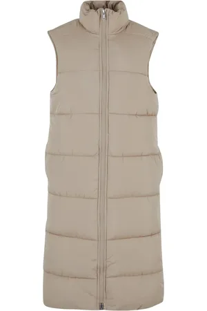 Urban classics Dames puffer lang gilet