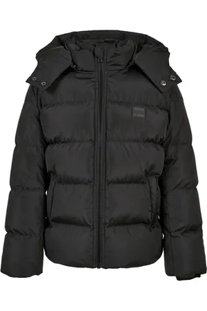 Urban classics Pufferjack met capuchon voor jongens