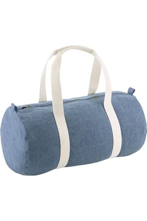 BagBase Barrel denim duffeltas