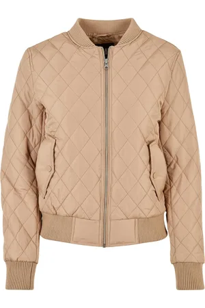 Urban classics Dames diamond nylon gewatteerd jasje