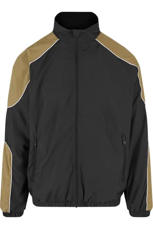 Urban classics Heren track jacket met paspel