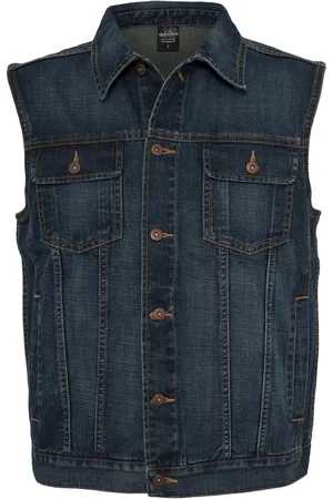 Urban classics Heren denim gilet