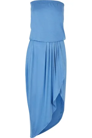 Urban classics Dames viscose bandeau jurk
