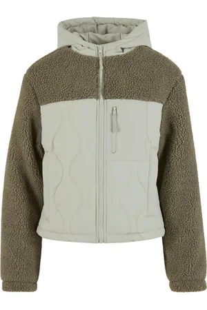 Urban classics Dames crinkle fleece jas