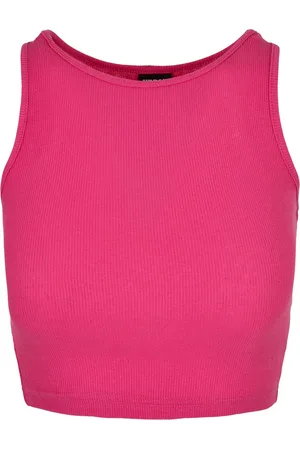 Urban classics Dames ribbed crop top
