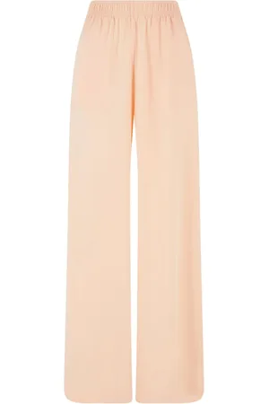 Urban classics Dames viscose broek met wijde pijpen los